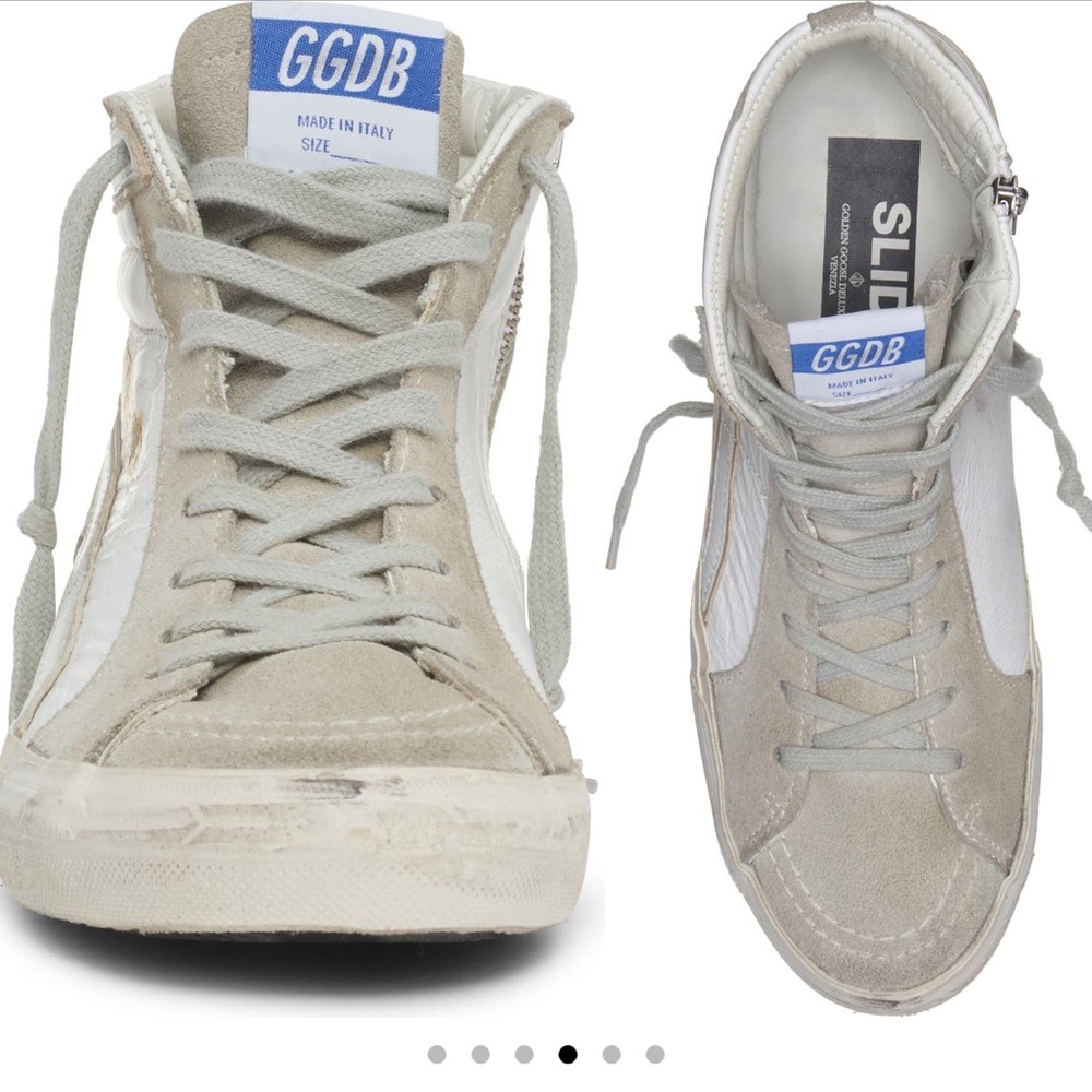 Men’s Distressed Golden Goose Hi-Top Sneakers